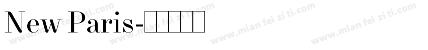 New Paris字体转换
